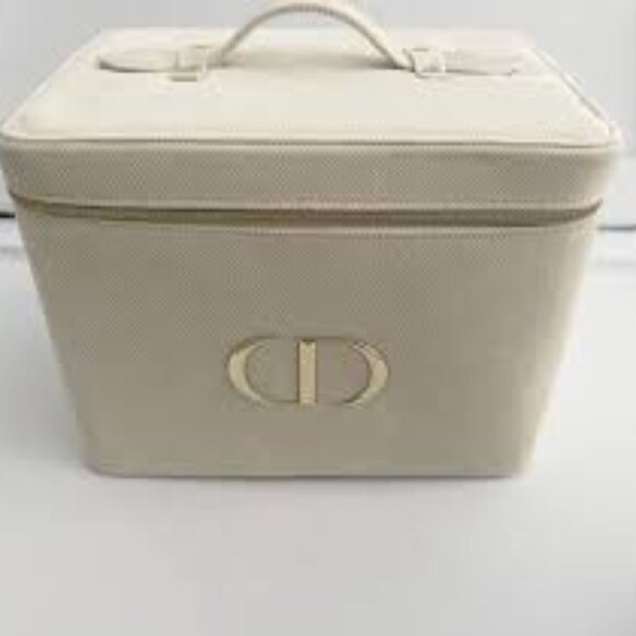 NEW - DIOR WHITE AND GOLD MAKE UP VANITY KIT - Picture 1 of 11